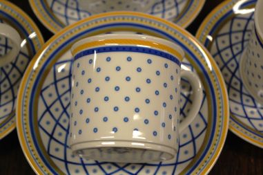 (n-7182/4) Villeroy & Boch, Gallo Design, Perpignan, kohvitassid-taldrikud, 4tk