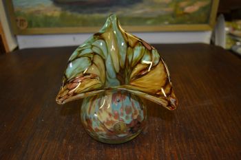 (n-7187) Holsteinische Schweiz, Glasgalerie Malente, uhke klaasvaas