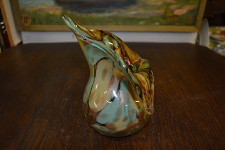 (n-7187) Holsteinische Schweiz, Glasgalerie Malente, uhke klaasvaas