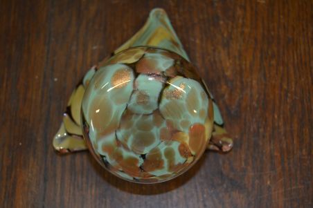 (n-7187) Holsteinische Schweiz, Glasgalerie Malente, uhke klaasvaas