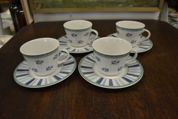 (n-7202/5) Bavaria Marktleuthen Heinrich Winterling, kohvitassid-taldrikud, 4tk