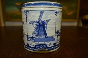 (n-7207) Delft Blue, käsitsimaalitud toos "Veskid" 2