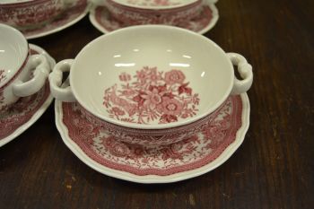 (n-7209/10) Villeroy & Boch Fasan puljongikausid-taldrikud, 4tk 2