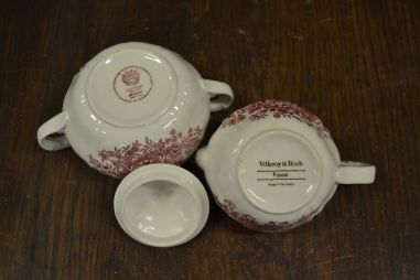 (n-7209/12) Villeroy & Boch Fasan suhkrutoos ja koorekann