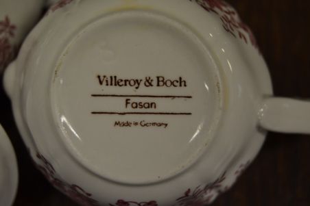 (n-7209/12) Villeroy & Boch Fasan suhkrutoos ja koorekann
