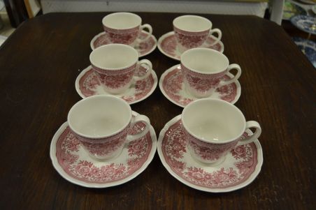 (n-7209/13) Villeroy & Boch Fasan kohvitassid-taldrikud, 6tk