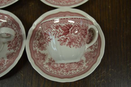 (n-7209/13) Villeroy & Boch Fasan kohvitassid-taldrikud, 6tk