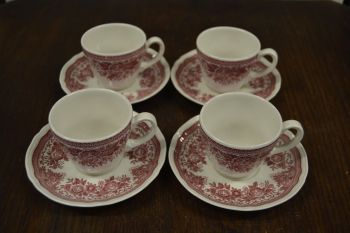 (n-7209/14) Villeroy & Boch Fasan kohvitassid-taldrikud, 4tk