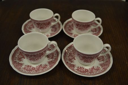 (n-7209/14) Villeroy & Boch Fasan kohvitassid-taldrikud, 4tk