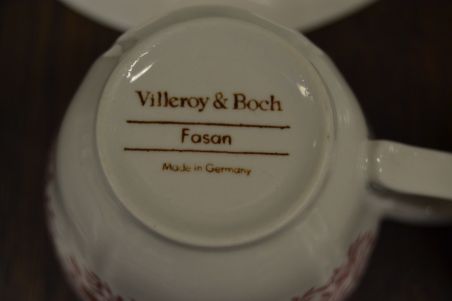 (n-7209/14) Villeroy & Boch Fasan kohvitassid-taldrikud, 4tk