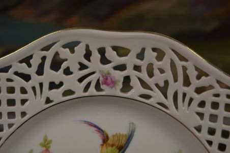 (n-7213) Byttebier Porselein, Wevelgem, faasanitega pitsiline vaagen