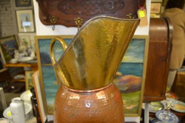 (n-7214) Mecap, suur kahevärviline metallist veenõu/ vihmavarjuhoidik