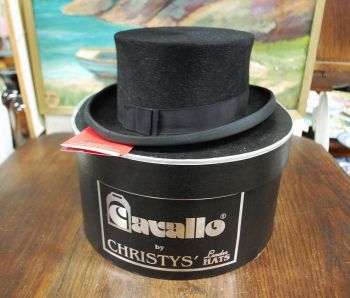 (n-7308) Cavallo by Christys, London Hats, must silinder nr 54 karbis 2