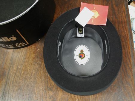 (n-7308) Cavallo by Christys, London Hats, must silinder nr 54 karbis