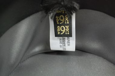 (n-7308) Cavallo by Christys, London Hats, must silinder nr 54 karbis