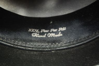 (n-7308) Cavallo by Christys, London Hats, must silinder nr 54 karbis