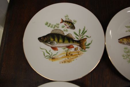 (n-7345) bavaria Bareuther Waldsassen, kalataldrikud, 6tk (n-7345) bavaria Bareuther Waldsassen, kalataldrikud, 6tk