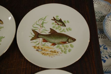 (n-7345) bavaria Bareuther Waldsassen, kalataldrikud, 6tk (n-7345) bavaria Bareuther Waldsassen, kalataldrikud, 6tk