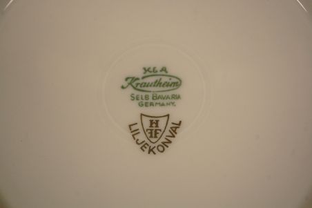 (n-7347/4) Selb Bavaria Krautheim, Liljekonval piibelehtedega supi-pastataldrikud, 6tk (n-7347/4) Selb Bavaria Krautheim, Liljekonval piibelehtedega supi-pastataldrikud, 6tk