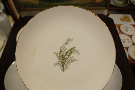 (n-7347/5) Selb Bavaria Krautheim, Liljekonval piibelehtedega praetaldrikud, 6tk