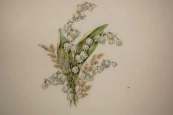 (n-7347/5) Selb Bavaria Krautheim, Liljekonval piibelehtedega praetaldrikud, 6tk 2