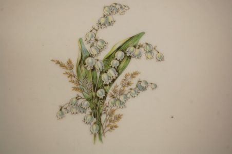 (n-7347/5) Selb Bavaria Krautheim, Liljekonval piibelehtedega praetaldrikud, 6tk