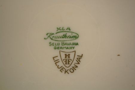 (n-7347/5) Selb Bavaria Krautheim, Liljekonval piibelehtedega praetaldrikud, 6tk