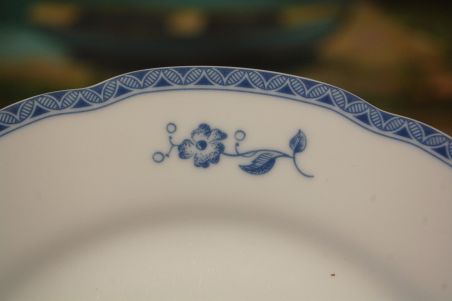 (n-7349/5) Fyrklövern Christineholm, Bla herrgard, salatitaldrikud, 4tk