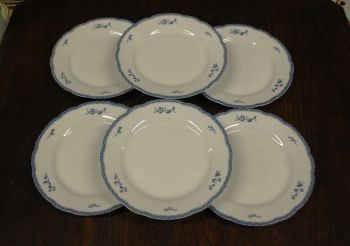 (n-7349/6) Fyrklövern Christineholm, Bla herrgard, salatitaldrikud, 6tk