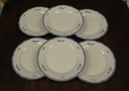 (n-7349/6) Fyrklövern Christineholm, Bla herrgard, salatitaldrikud, 6tk