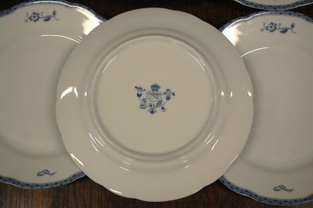 (n-7349/6) Fyrklövern Christineholm, Bla herrgard, salatitaldrikud, 6tk