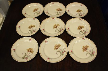 (n-7357/2) Bavaria Tirschenreuth PT, kreemikad koogitaldrikud, 9tk (n-7357/2) Bavaria Tirschenreuth PT, kreemikad koogitaldrikud, 9tk