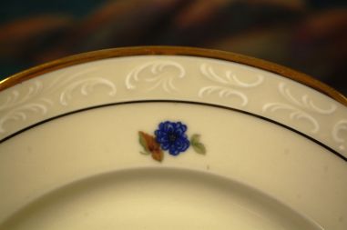 (n-7358/1) KPM, Kjobenhavns Porcellains Maleri A/S, Rosenborg suuremad salatitaldrikud, 6tk