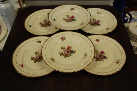 (n-7358/2) KPM, Kjobenhavns Porcellains Maleri A/S, Rosenborg suuremad praetaldrikud, 6tk