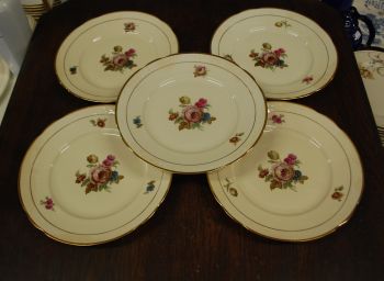 (n-7358/3) KPM, Kjobenhavns Porcellains Maleri A/S, Rosenborg suuremad praetaldrikud, 5tk