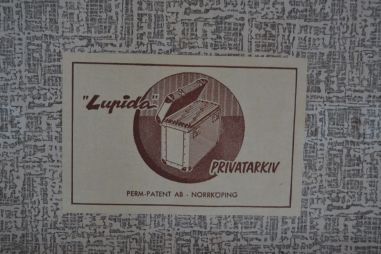 (n-7362) Huvitav vana kohver, kartoteegi arhiiv LUPIDA PRIVATAKIV