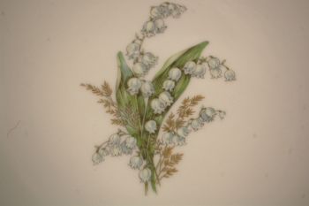 (n-7347/6) Selb Bavaria Krautheim, Liljekonval piibelehtedega supi-pastataldrikud, 5tk 2