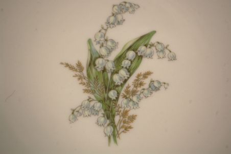 (n-7347/6) Selb Bavaria Krautheim, Liljekonval piibelehtedega supi-pastataldrikud, 5tk