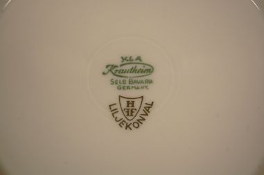 (n-7347/6) Selb Bavaria Krautheim, Liljekonval piibelehtedega supi-pastataldrikud, 5tk