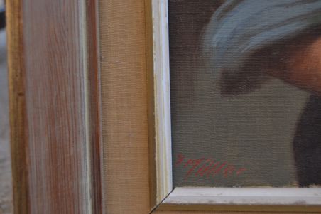 (n-7365) Lõuendil maal, Suitsetav poiss