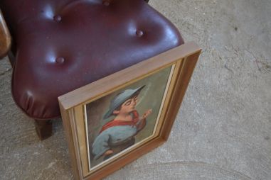 (n-7365) Lõuendil maal, Suitsetav poiss