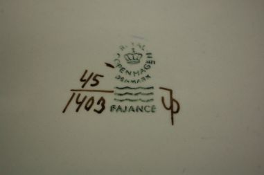 (n-7376) Royal Copenhagen, Tranquebari võitaldrik/ kuumaalus 45/1403