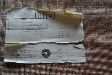 (n-7382)  Villane vaip 0,6x1,2 m