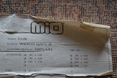 (n-7382)  Villane vaip 0,6x1,2 m