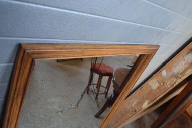 (L-707) Suurem tammeraamis peegel