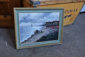 (n-7399) Lõuendil rannikuvaade