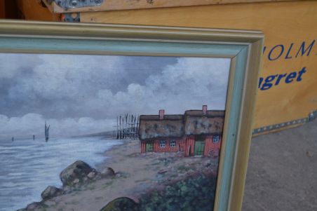 (n-7399) Lõuendil rannikuvaade