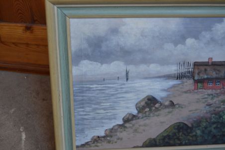 (n-7399) Lõuendil rannikuvaade