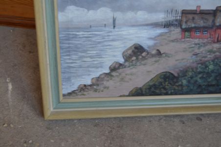 (n-7399) Lõuendil rannikuvaade