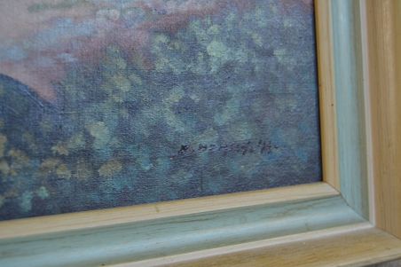 (n-7399) Lõuendil rannikuvaade